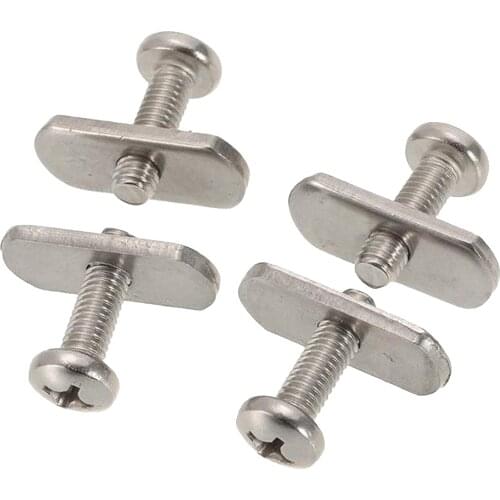 4Sets Durable Stainless Steel Screws & Nuts Hardware Replacement Kit Accessories for Kayak Track/Rail