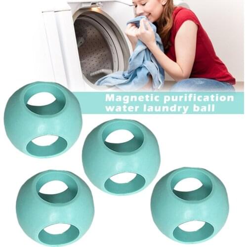 4 Pcs Reusable Magnetic Laundry Anti Limescale Ball Machine Ball Durable Washing Accessories Laundry Products