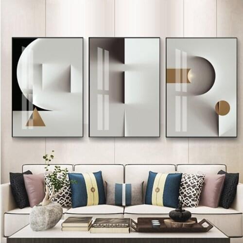 Abstract Minimalistic geometry Canvas Painting Posters Prints Unique Wall Art Pictures For Living Room Bedroom Aisle Home Decor
