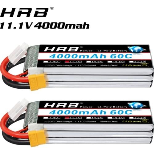 1/2 Packs Youme 3s lipo battery 11.1v 5000mah 5200mah 50C with Deans Plug for RC Car Quadcopter Helicopter Boat RC Airplane