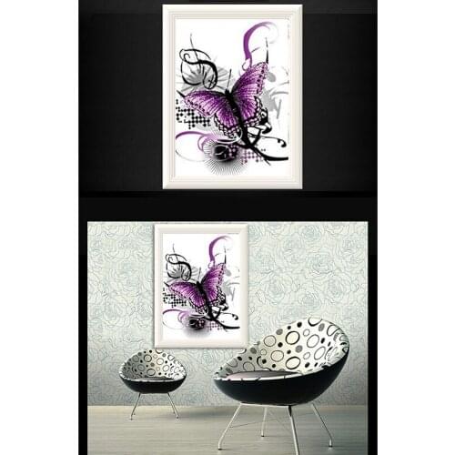 Diamond Embroidery Diy Diamond Painting Cross Stitch Kits Diamond Mosaic Butterfly Full Square Diamond Embroidery BS051