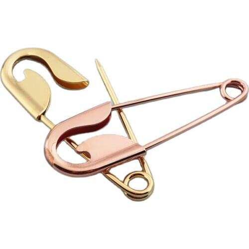 Large Safety Pins 5pcs 10cm Rose Gold Jumboo Safety Pins Metal Shawl Pins Brooch Safety Pins DIY Garment