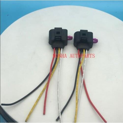 Free shipping 5/10/20/50 pcs/lots Seat Air Press Sensor Connector Housing Repair Kit 1J0 973 704 wire harness