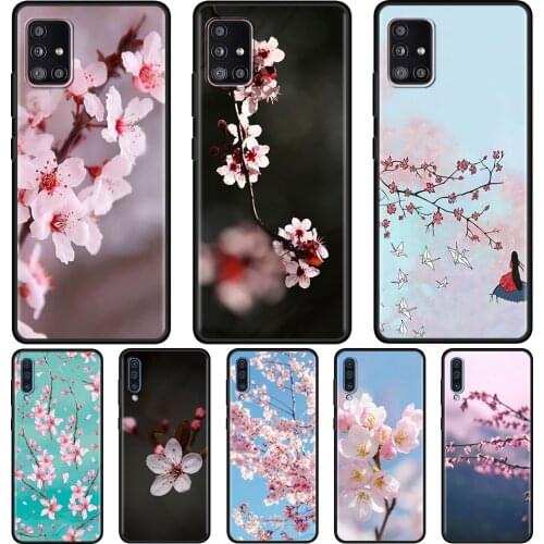 Beautiful Flower Cherry Phone Case for Samsung Galaxy A51 A21s A12 A71 A31 A52 A32 5G A02s A72 A41 A11 A51 A42 A7 Cover