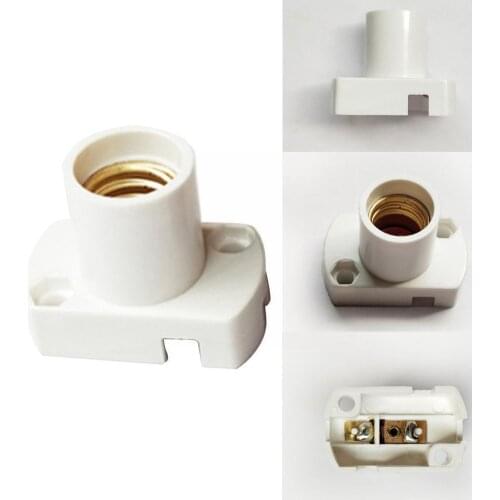 E12/E14 Screw Socket Mini Screw Lamp Base E12 E14 Lamp Socket Plastic Adapter Light Holder Bulb Holder G7K9