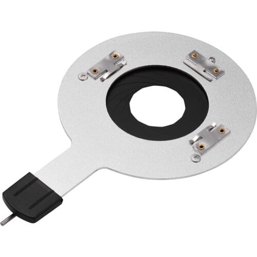 Metal Iris Diaphragm Gobo Holder Adjustable Aperture for Studio Strobe Optical Snoot Conical Focalize Condenser Photography