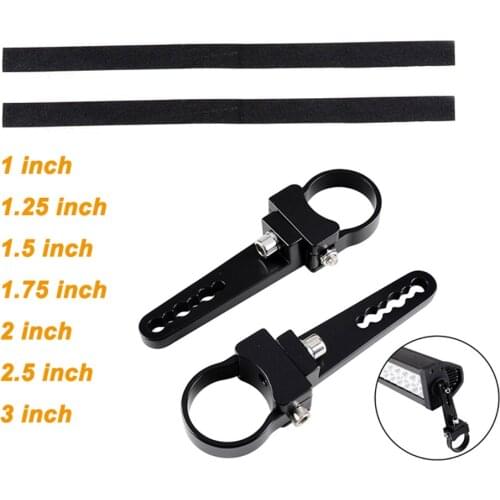 ECAHAYAKU 2x 25mm-76mm Motorcycle Headlight Mount Bracket For Honda Harley Bobber Racer KZ 1000 1100 KZ550 KZ650 New Fork Tube