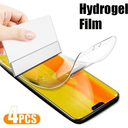4Pcs Screen Protector Hydrogel Film For Huawei P40 P30 P50 Lite Pro Protective Film For Mate 30 20 40 Pro Lite Film Not Glass