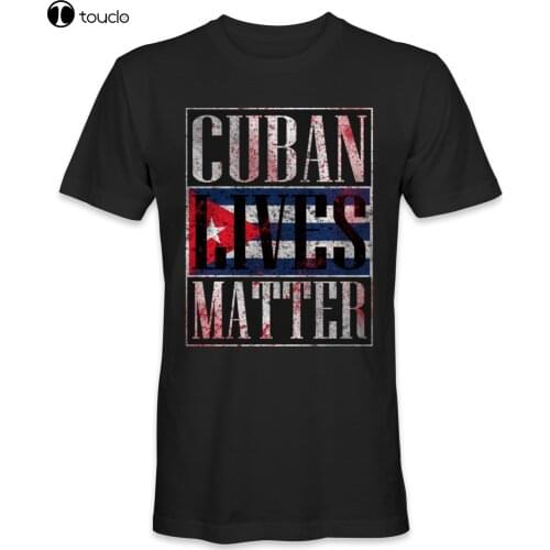 Cuba Cuban Lives Matter Country T-Shirt Cotton Tee Shirt
