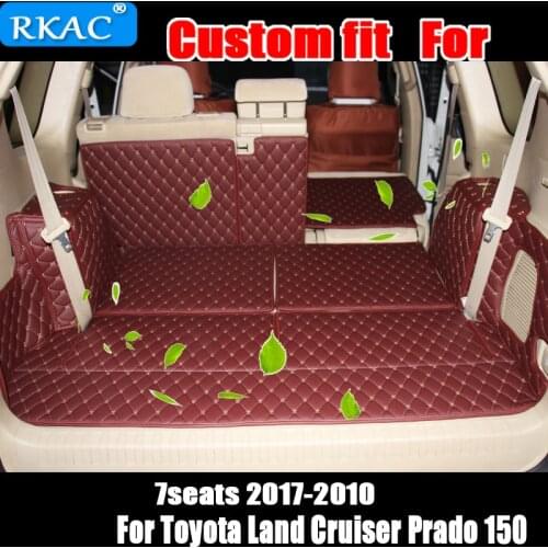 RKAC car trunk mat For toyota land cruiser prado 120 150 7 seats MATS Cargo Liner Interior Accessories Carpet car styling