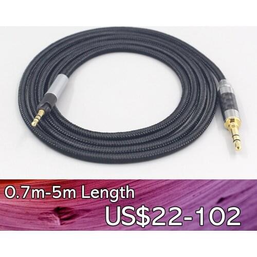 LN007539 6.5mm XLR 4.4mm Super Soft Headphone Nylon OFC Cable For Sennheiser HD598se HD559 hd569 hd579 hd599 hd558 hd518
