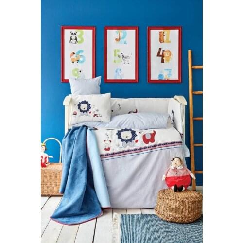 King Lion Applique Embroidery 13 Pieces Baby Set