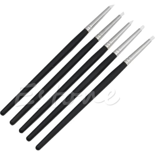 Set of 5pcs Silicone Rubber Shapers Polymer Clay Sculpting Modelling Tools Ju25 21 Dropshipping