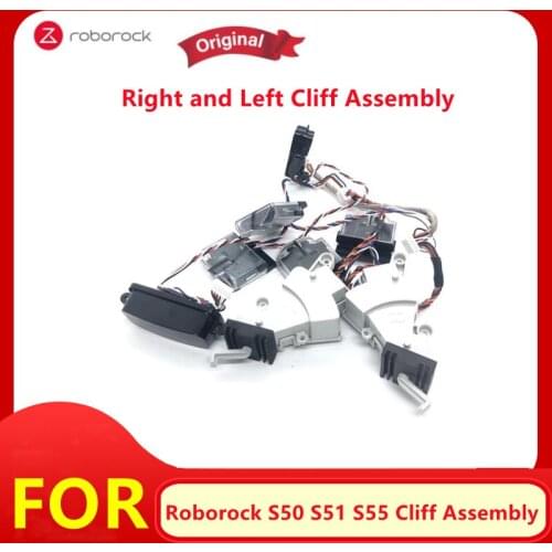 Original Left And Right Cliff Front Bumper Front Impact Component For Roborock S50 S51 S55 Robot Vacuum Cleaner Accessories