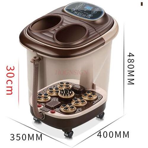 Full utomatic Bath Foot Massage Heating Machine Cleanser Foot Spa Roller Electric Massager Bucket Constant Temp Health Care
