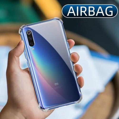Shockproof Case For Xiaomi Redmi Note 9 6 9s 8 7 6 5 K20 K30 Pro 8T Transparent Crystal Airbag Cover Case For Xiaomi Redmi 7A