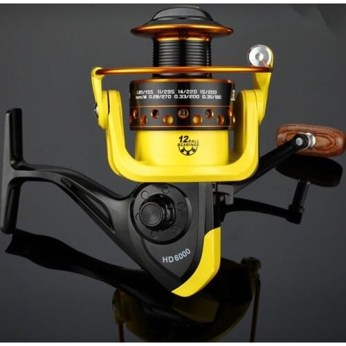 LIEYUWANG Fishing Ree 5.2:1 12BB HD1000 -7000 spinning reel carpa molinete de pesca roda spinning wheel fishing reel