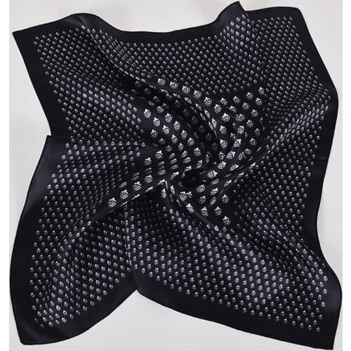 [BYSIFA] Blue Red Small Silk Scarves Women Brand Horse Design 100% Silk Scarf Headband Ladies Accessories Bag Ribbons Waistband