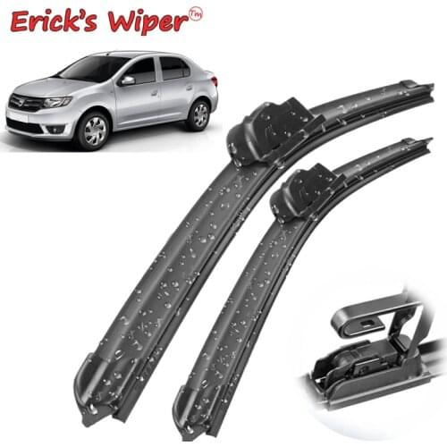 Ericks Wiper LHD Front Wiper Blades For Renault Dacia Logan II 2013 2014 2015 Windshield Windscreen Front Window 20"+22"