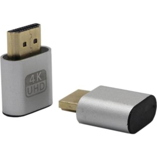 HDMI Compatible 4k DDC EDID Dummy Plug High Quality Mini VGA Virtual Display Adapter HDMI 1.4 Display Emulator For Video