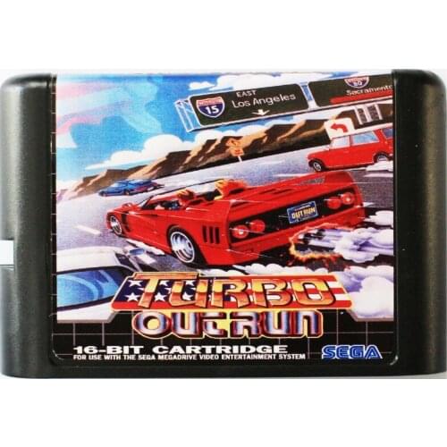 Turbo Outrun 16 bit MD Game Card For Sega Mega Drive For SEGA Genesis
