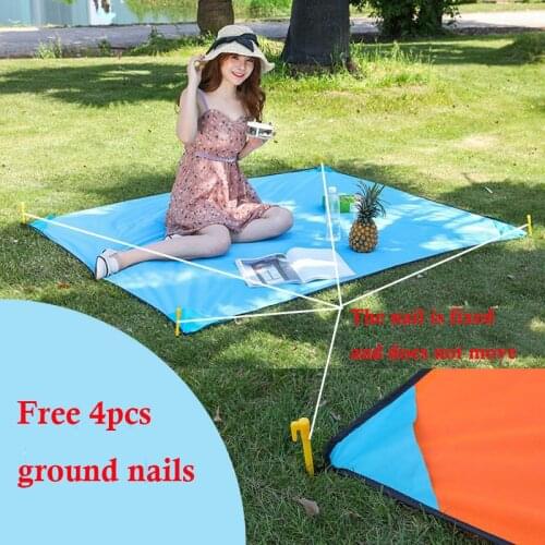 Outdoor Climbing Ultra-thin Waterproof Beach Mat Camping Picnic Blanket Portable Pocket Camping Mat Folding Camping Mattress Mat
