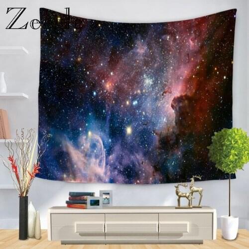 Zeegle Night Sky Pattern Wall Tapestry Home Decorations Wall Hanging Microfiber Washable Tapestries for Living Room Bedroom