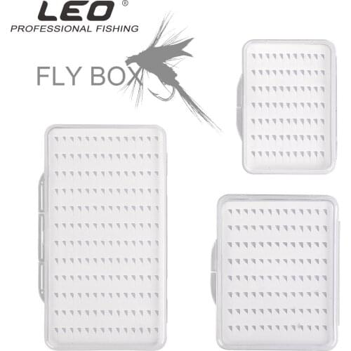 1-3 Pieces Fly Fishing Box Super Slim With Foam Insert Transparent Hook Box Fly Box
