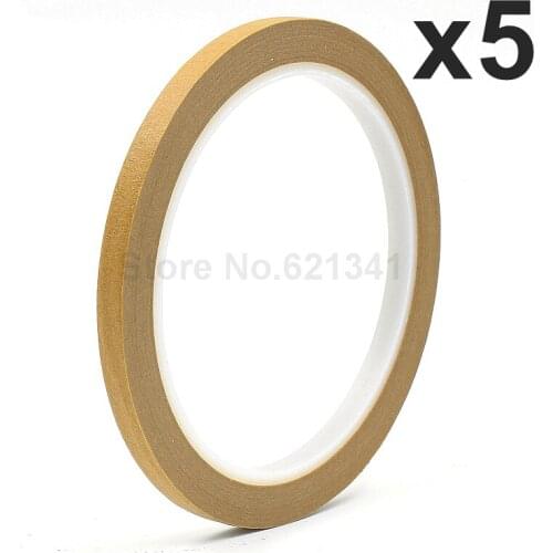 5Rolls Brown 6mm x 25m Draping Tape Pattern Making Supplies Masking Tape & Nail Art Tape Free Shipping