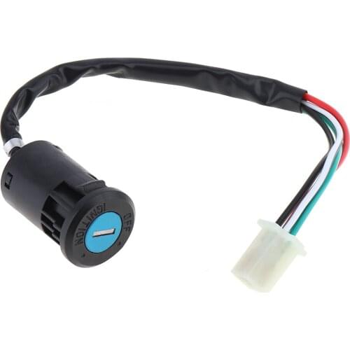 5Pcs 4 Wires 2 Ignition Keys Start Switch Waterproof Door Lock Key Motorcycle Accessories for ATV Go Kart Scrambling Motorcycle