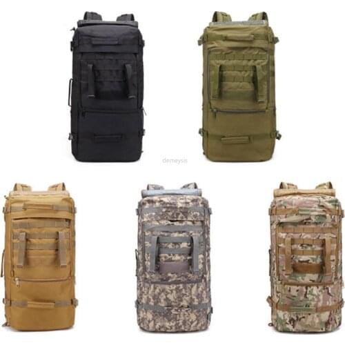 60L Large Capacity Mountaineering Backpack Molle Military Tactical Bakcpacks Multifunction Outdoor Camping Hiking Backpack Bags