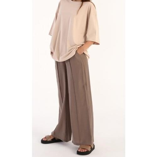 Oversize Cotton Basic Short Sleeve T-shirt