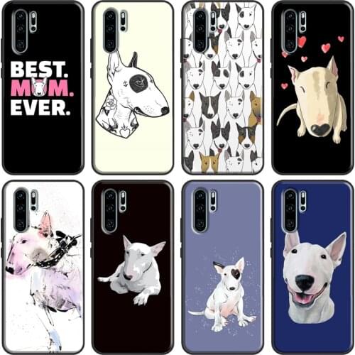 English Bull Terrier Dog Case For Huawei Nova 5T P Smart 2019 2021 P20 P40 P30 Pro Mate 20 Lite Honor 8X 9X 8A 10i