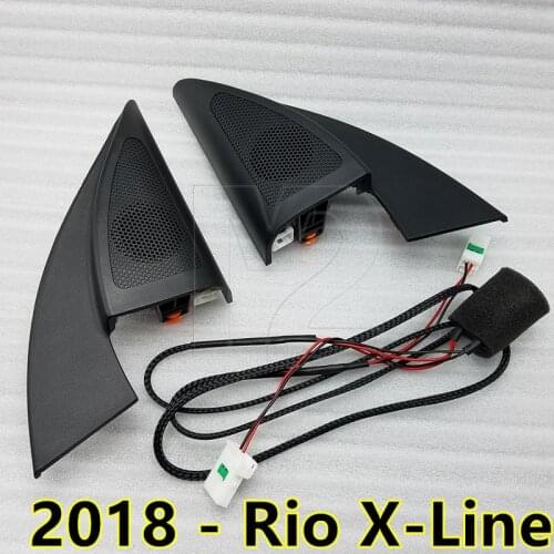 For Kia Rio 4 KX CROSS 2018 K2 KIA Rio X-Line tweeter audio Triangle Head Drive speakers tweeter Horn audio Wire 87650 87660