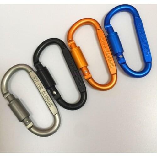 By DHL 500pcs Carabiner Travel Kit Camping Equipment Alloy Aluminum Survival Gear Camp Mountaineering Hook Carabiner