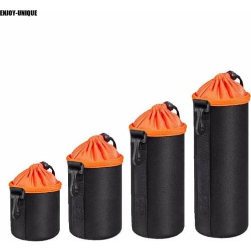 ENJOY-UNIQUE Neoprene Functional Lens Bags DSLR Camera Lenses Pouch Bag High Quality Lens Case Waterproof SLR Lens Pouches