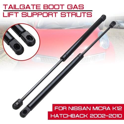 For Nissan Micra K12 Hatchback 2002-2010 Rear Trunk Tailgate Gas Spring Shock Lift Struts Strut Support Rod Arm Bars Bracket