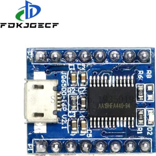 JQ6500 16Mbit Voice Sound Board Module USB DIP16 TTL UART MP3 Breakout Replace One to 5 Way MP3 Voice 3.2-5V 20mA