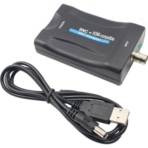 Larryjoe HD 1080P/720P BNC To HDMI Converter Display Video Adapter Surveillance Monitor video signals Converter with USB Cables