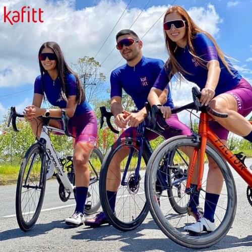 Kafitt new Suit womens bicycle short-sleeved shirt jumpsuit jumpsuit maillot ciclismo ropa ciclismo set gel Pro Team triathlon