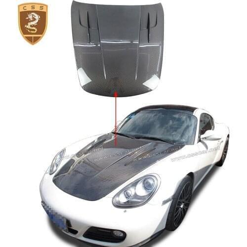Real Carbon Fiber Hood Cover Engine Cover For Porsch 987CAYMAN-BOXSTER MISHA carbon fiber cover Carbon Body Kits Car Styling