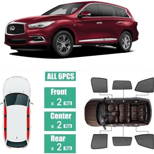 Side Windows Magnetic Sun Shade UV Protection Ray Blocking Mesh Visor Fit For Infiniti QX60 2014-2020