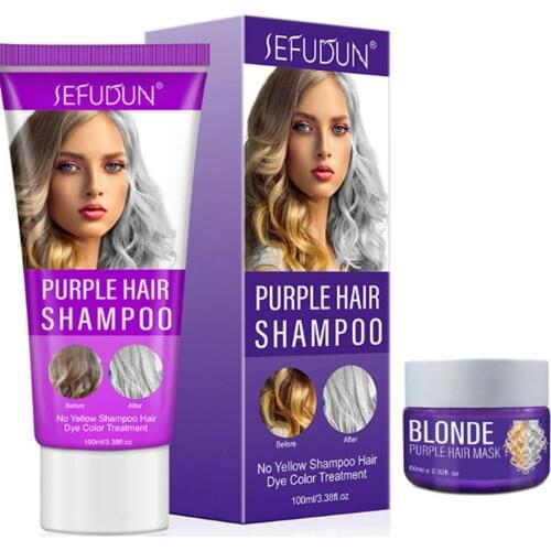 60ml Magical Repair Damaged Dry Hair Mask 100ml Nourish & Restore Soft Hair Shampoo Yellow Fading Hair Mask