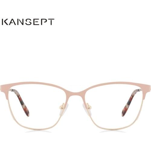 Metal Women Optical Glasses Frame Retro Ladies Beautiful Square Computer Glasses Myopia Glasses Frame #3746