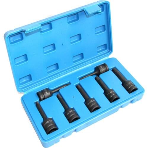 7Pcs 1/2 Inch Drive Impact V-type CR-MO Bit Socket Set For Torque Ratchet Spanner V1-V7 Stud Remover