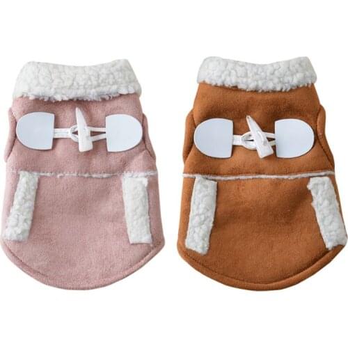Pet Dog Cat Clothes Fashion Dog Cat Coat Jacket Warm Outfits Lovely Pet Dog Cat Clothing Casual Vest for Small Dog Chihuahua