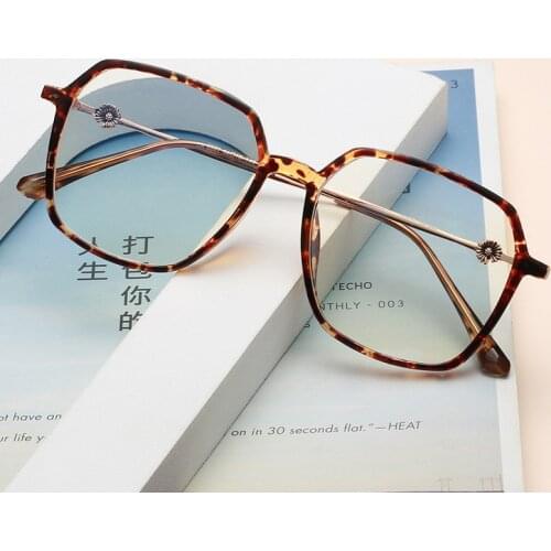 Anti Blue Light Alloy Glasses Frame Womens Clear Lens Eyewear Flower Presbyopia Optical Myopia Glasses