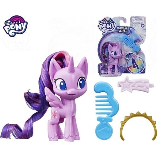 Original My Little Pony Base Potion Pony Dolls Figures Toys for Girls Brushable Hair Comb Surprise Accessories Kids Toys Magic