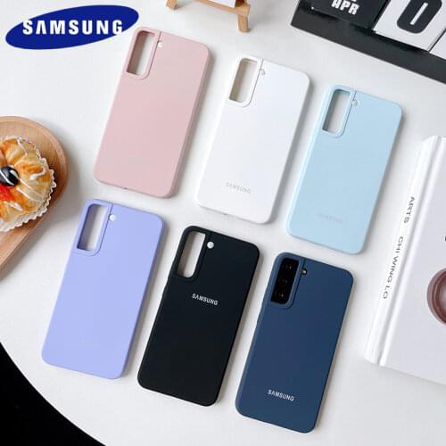 Original Samsung S21/S21 Plus/S 21 Ultra Shockproof Liquid Silicone Case Soft Protective Cover For Galaxy S 21+ Back Shell & Box