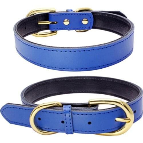 25PCS / LOT Pet Collar Comfortable Undercoat Leather Pet Collar Dog Collar Small Medium And Large Pet Supplies